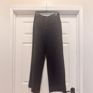 HALARA Day Stretch Hi Waist Pockets Straight Leg Casual Pant Med/Reg Black